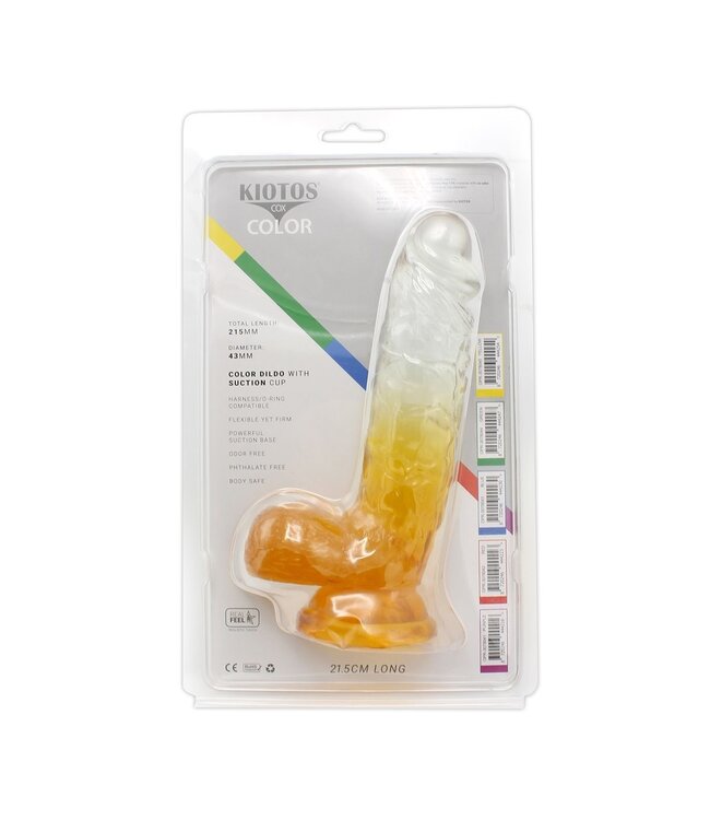 Kiotos COX Kiotos COX Transparante Realistische Dildo 18,5 cm Met Zuignap En O-Ring Compatibiliteit