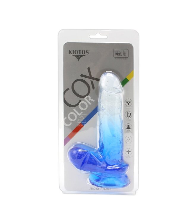 Kiotos COX Kiotos COX Transparante TPE Dildo 18 cm Met Sterke Zuignap En O-Ring Compatibiliteit