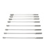 Kiotos Steel 8-teiliges Rosebud Urethral Sound Set aus Edelstahl mit Aufbewahrungskoffer