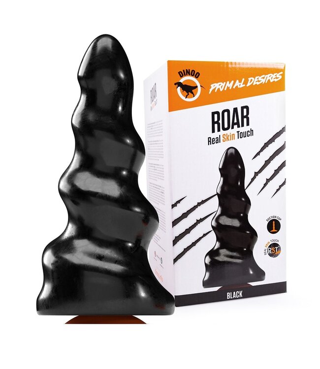 Dinoo Dildo Dinoo Primal Desires Extra Groot Realistisch Met Oranje Zuignap 38,5 cm