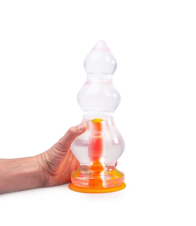 Dinoo Primal Desires XXL Dildo 29 cm RST - Extra Groot Met Oranje Zuignap