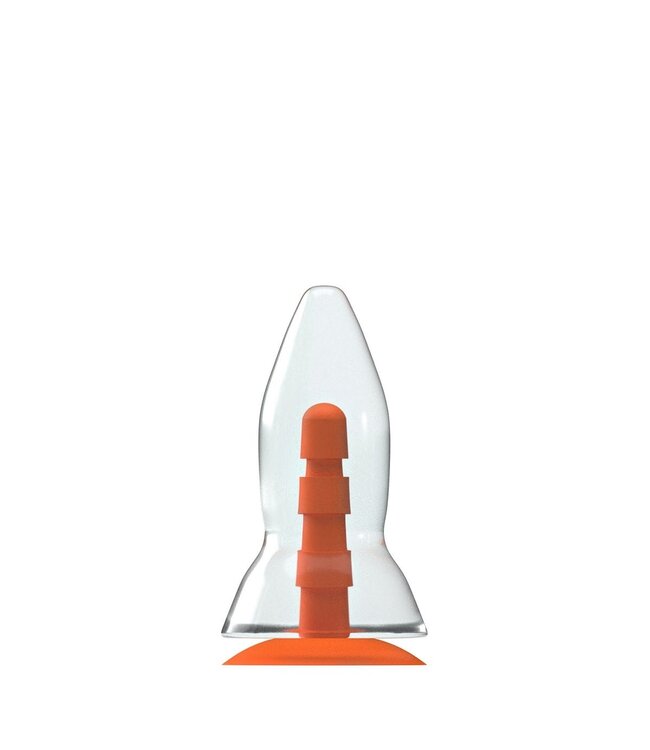 Dinoo XXL Dildo Dinoo Primal Anky 21 cm Met Oranje Zuignap RST-Materiaal