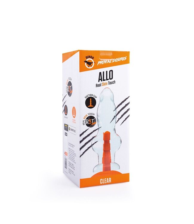 Dinoo Dinoo Primal Allo Dildo 27 cm – Extra großer RST Saugnapf für extreme Freude