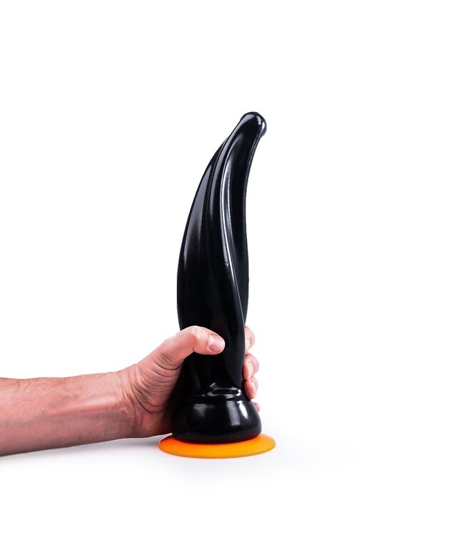 Dinoo Dildo Dinoo Primal Stego 33 cm RST Extra Groot Met Oranje Zuignap