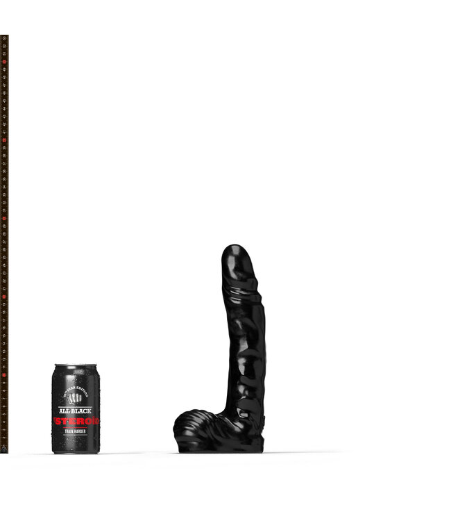 All Black Steroid Jock Dildo 27 cm – Realistisch, Stark & FLEXXX Material