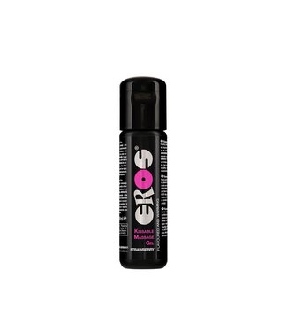 Eros Eros Sensual Kiss Massage Gel Aardbei - Verwarmende Wateroplosbare Gel