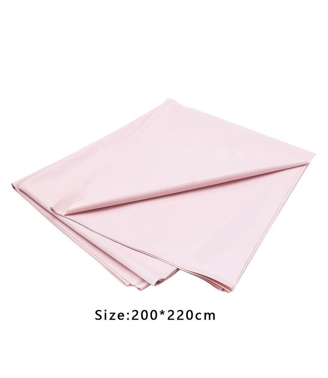 Kiotos PVC Bedlaken Roze 200x220 cm Waterbestendig Glad Oppervlak