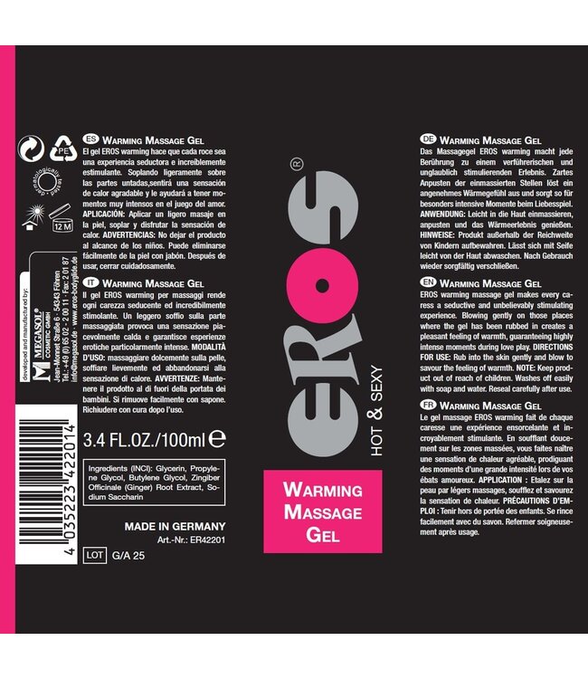 Eros EROS Warming Massage Gel 100ml - Sensual Warmth for Intimate Moments