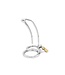 Kiotos Steel Hohes Penisschloss aus Edelstahl mit gebogenem, hohlem Penisstab – 9 cm