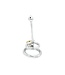 Kiotos Steel Hollow Curved Stainless Steel Penis Lock - 9cm Insertable, Padlock Option
