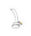 Kiotos Steel Gebogen Holle Penisstick Penisslot Van RVS Met Vergrendelbare Basisring 9cm