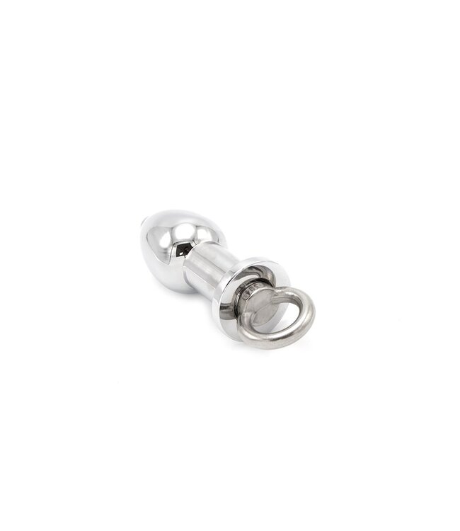 Kiotos Steel Kiotos Steel Open Roestvrijstalen Anaalplug Met Schroefsluiting - 8,7 cm