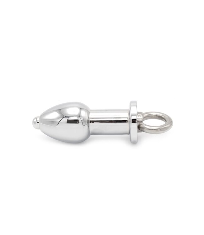 Kiotos Steel Kiotos Steel Open Roestvrijstalen Anaalplug Met Schroefsluiting - 8,7 cm