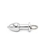 Kiotos Steel Kiotos Steel Open Roestvrijstalen Anaalplug Met Schroefsluiting - 8,7 cm