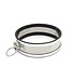Roestvrijstalen Halsband Met 35cm Ketting En Handboeien Set Maat M & L