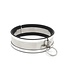Stainless Steel Collar & Cuff Set - Medium Size with Handcuffs & Chain