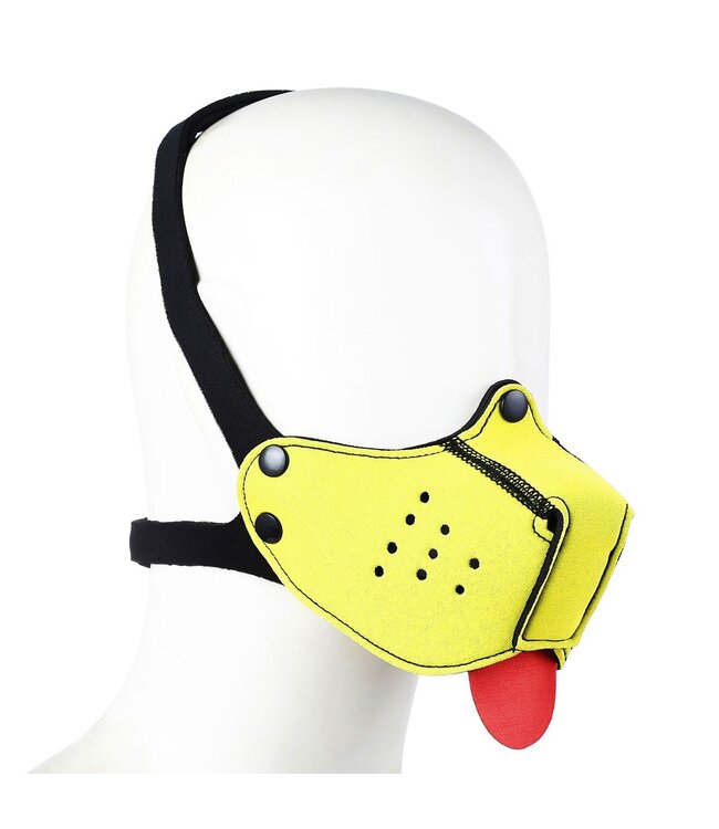 Soft Neoprene Puppy Mouth Mask with Removable Muzzle - Comfortable Play