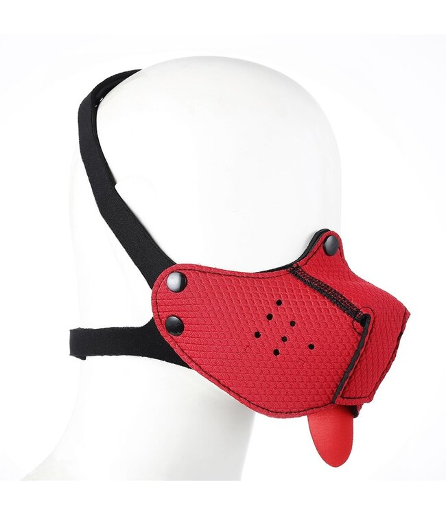 Neopreen Hondenhoofdmasker Met Afneembare Muilkorf Voor Puppy Play
