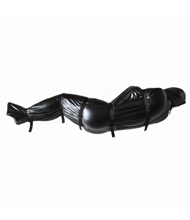 Sichere Body Bag Full Cover Zwangsjacke aus flexiblem PVC - Bequem fesseln