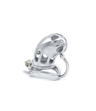 Kiotos Steel Robuster Edelstahl-Keuschheitskäfig mit Gürtel und Ballteiler, 70 mm