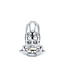 Kiotos Steel Robuster Edelstahl-Keuschheitskäfig mit Gürtel und Ballteiler, 70 mm