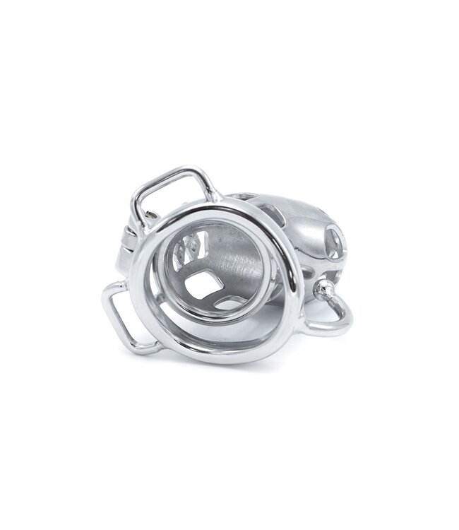 Kiotos Steel Durable Steel Chastity Cage with Belt & Ball Separator - Secure Design