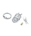 Kiotos Steel Modern Hygienic Stainless Steel Chastity Device - 65mm Closure