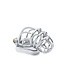 Kiotos Steel Roestvrijstalen Curve BDSM Kuisheidskooi Met Verstelbare Spikes 33mm