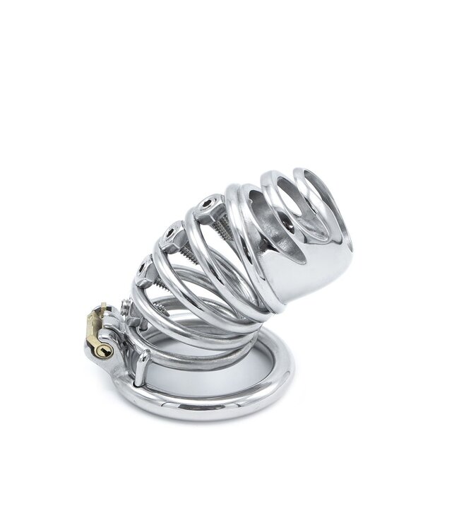 Kiotos Steel Advanced Stainless Steel BDSM Chastity Cage with Adjustable Spikes