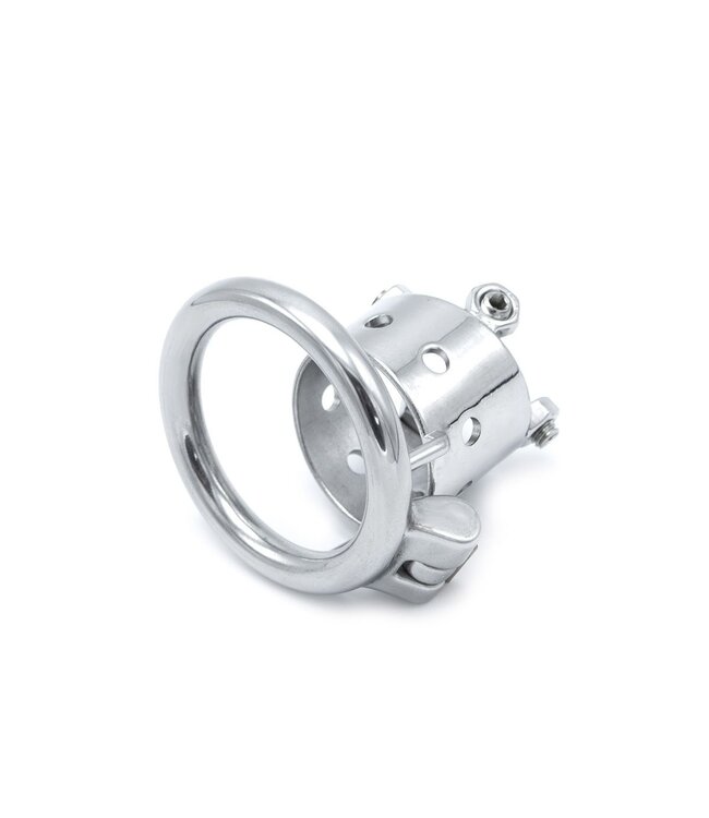 Kiotos Steel RVS BDSM Kuisheidskooi Met Verstelbare Spikes Voor Gevorderden 34mm