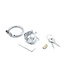 Kiotos Steel RVS BDSM Kuisheidskooi Met Verstelbare Spikes Voor Gevorderden 34mm