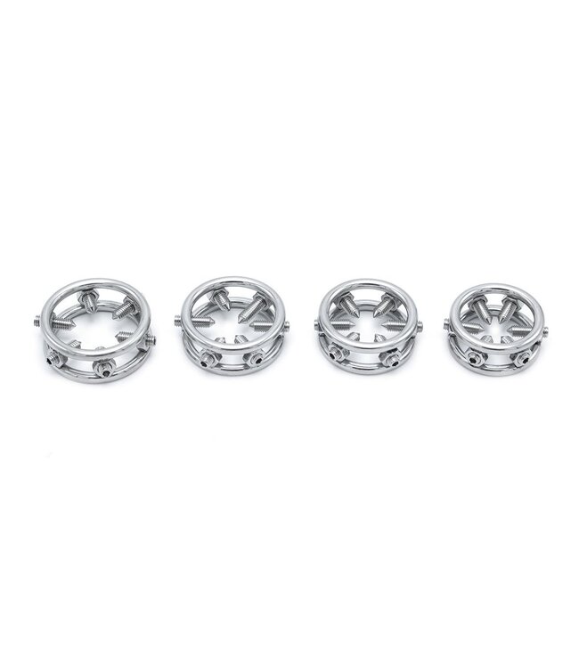 Kiotos Steel Spiked Steel Glans Cock Ring - Adjustable Pain & Pleasure Device