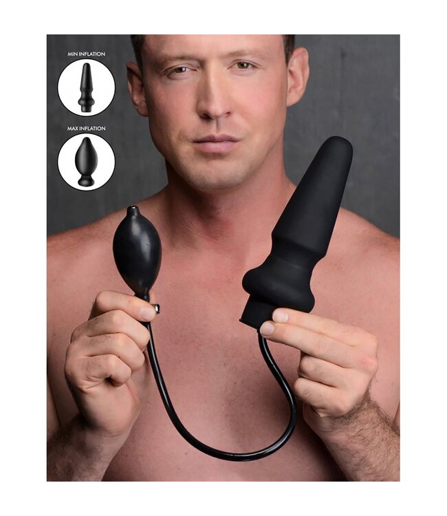 Opblaasbare Siliconen Anale Plug 19,5 cm | Comfortabele Uitbreiding XR Brands