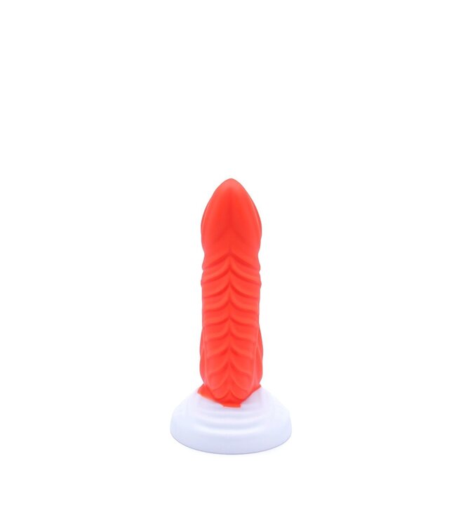 Kiotos Monstar Kiotos Monstar BEAST Dildo 20,5 cm – Orange-Weiß, Silikon & Saugnapf