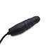 15cm Black Inflatable Dildo with Ribbed Rings - Waterproof & Adjustable