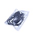 15cm Black Inflatable Dildo with Ribbed Rings - Waterproof & Adjustable