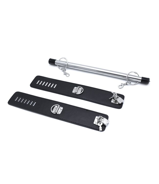 BDSM-Spreizstange mit verstellbaren PU-Lederfesseln – 35 cm für intensive Erlebnisse