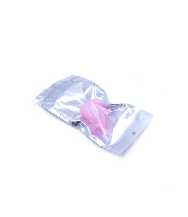 Durable Pink Silicone Menstrual Cup - Comfortable & Leak-Proof Design
