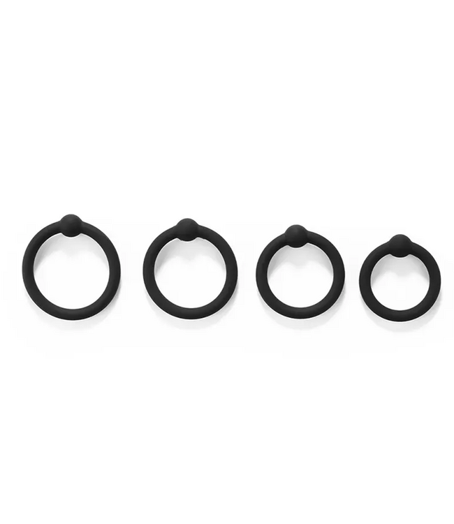 KIOTOS X Kiotos X Silicone Penis Eikel Ring Set Met 4 Veilig Bodysafe Siliconen Ringen