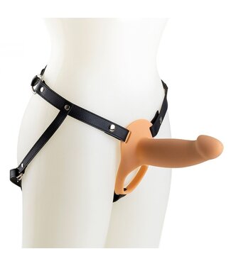 Virgite Virgite Verstelbaar Siliconen Strap-On Harnas Met Vibratie En Afstandsbediening