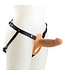 Virgite Virgite Verstelbaar Siliconen Strap-On Harnas Met Vibratie En Afstandsbediening
