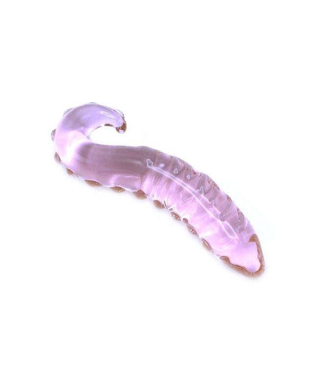 Kiotos Glass Kiotos Pink Glass Tentacle Dildo 16 cm - Hot & Cold Stimulation
