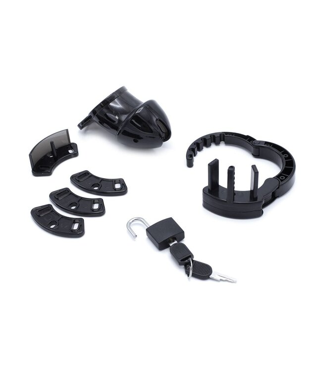 KIOTOS X Adjustable Lightweight Black Chastity Device for Men - Body-Safe Plastic