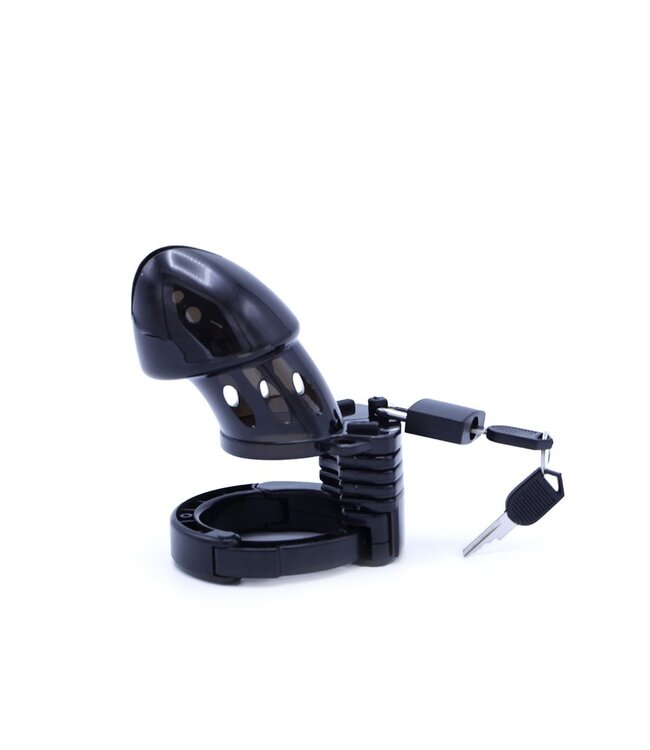 KIOTOS X Adjustable Lightweight Black Chastity Device for Men - Body-Safe Plastic