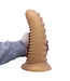 Suction Dildo Geribbelde Siliconen Penis Goud 20-30 cm Met Zuignap
