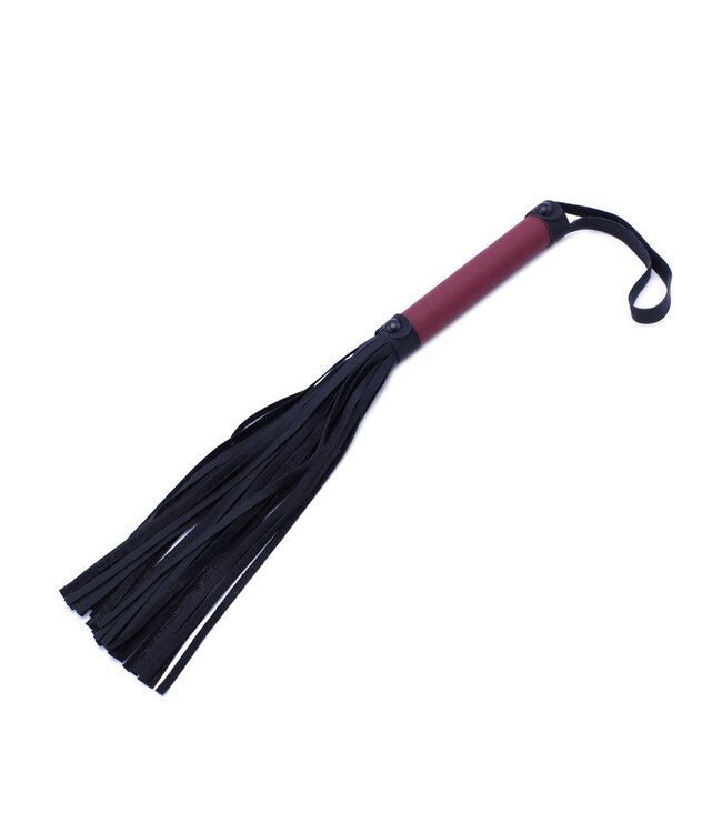 Luxuriöses bordeauxrotes 10-teiliges Bondage-Set mit Tragetasche