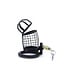 Black Squares Chastity Cage - Comfortable & Secure Control System