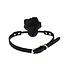 Adjustable Silicone Rose Gag with Vegan PVC Straps - Comfortable Fit