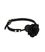 Verstelbare Siliconen Rose Gag Met Vegan PVC Band En Ademgaatjes 42mm