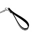 Reptielen Print PVC Leder Collar Zilver Zwart Met Verstelbare Leiband 78 cm